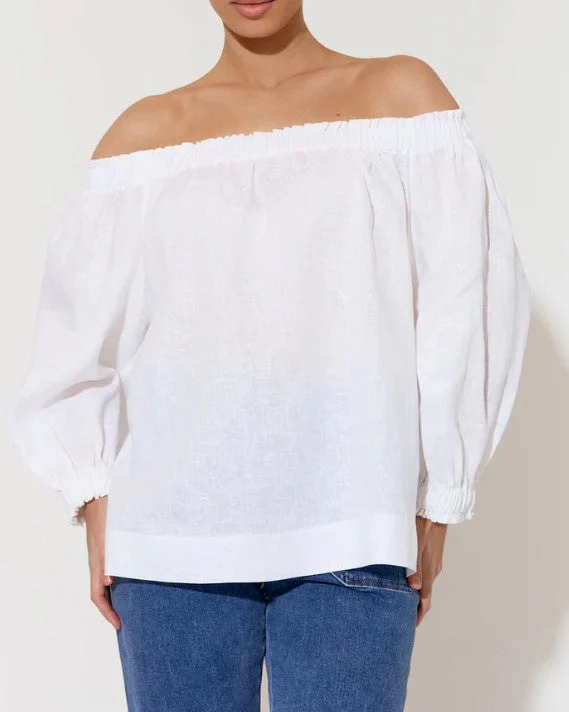 Crystal linen blouse