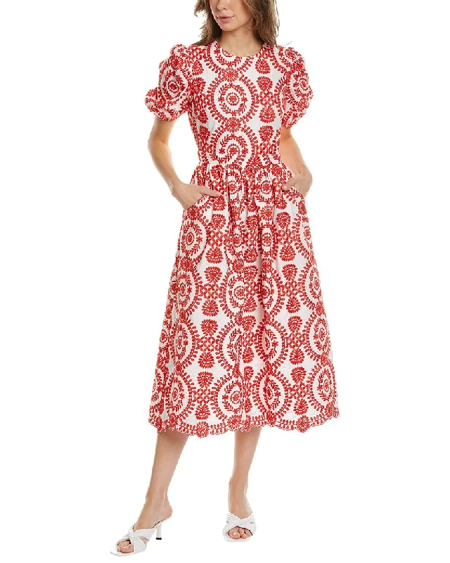 Traffic People Hopelessly Devoted Midi Dress