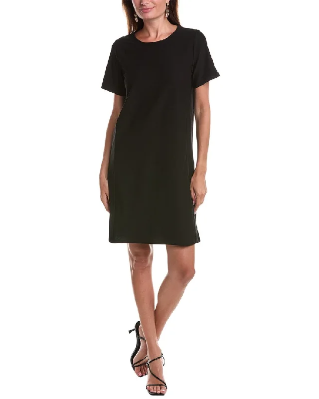 EILEEN FISHER Jewel Neck Mini Dress