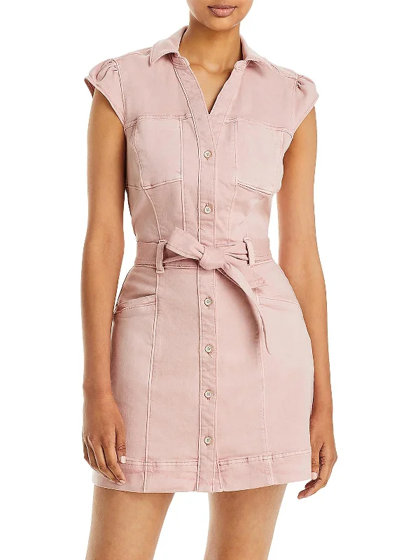 Womens Utility Mini Mini Dress