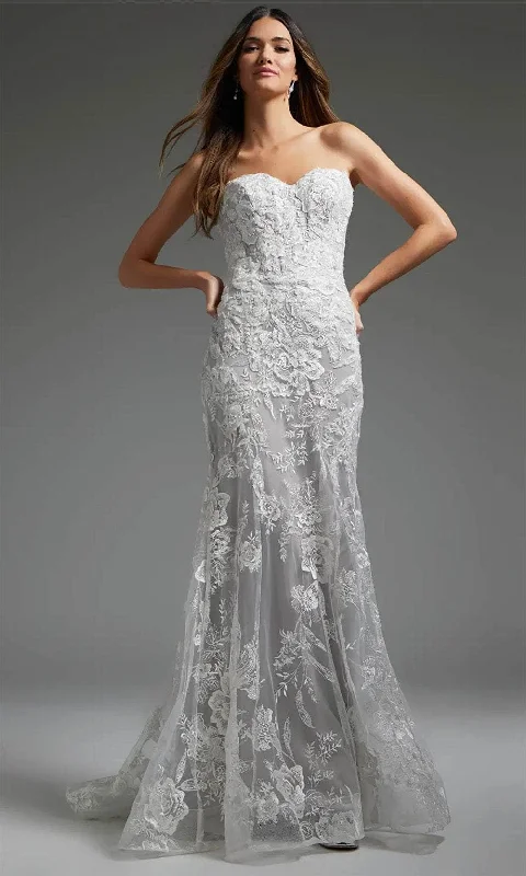 Jovani JB38221 - Lace Mermaid Bridal Gown