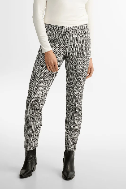 Pantalon taille élastique coupe ajustée imprimé - Femme