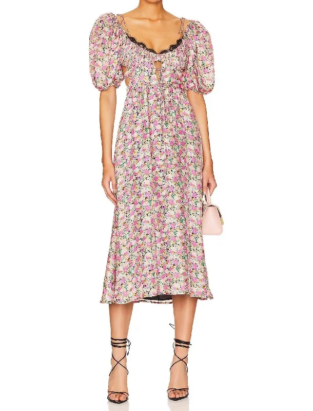 Isadora Midi Dress in Multi