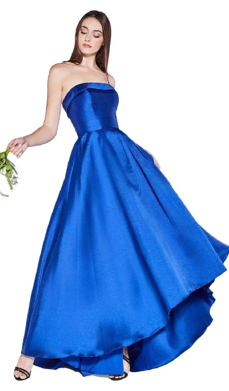 Ladivine 5277 - Strapless High Low Hem Gown Bridesmaid Dresses