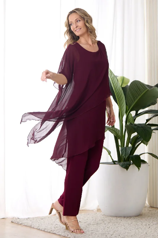 Tilly Jumpsuit - Burgundy