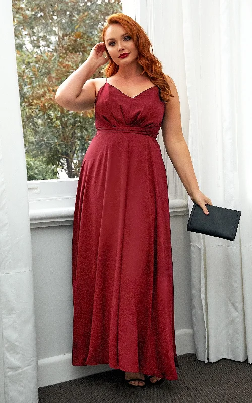 Cherish Dress - Burgundy