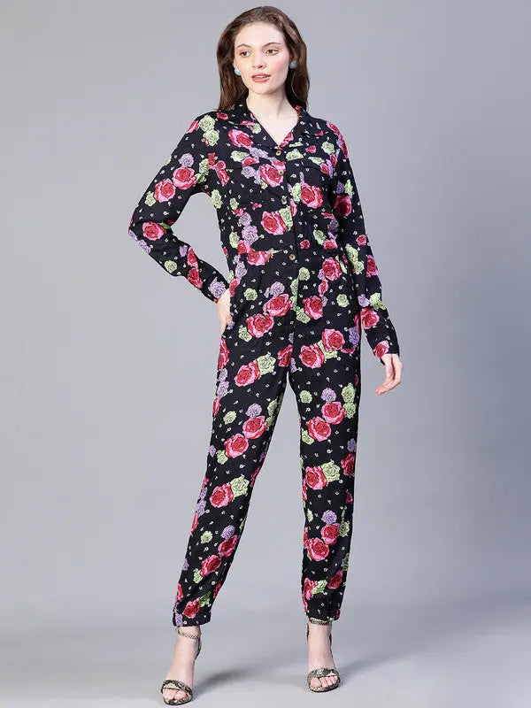 Women Printed Multicolor Jumpsuits & Sets