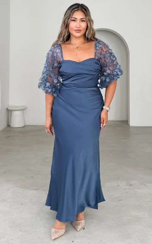 Leana Maxi Dress - Riverside Blue