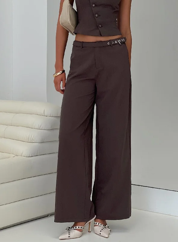 Miku Pants Brown Petite