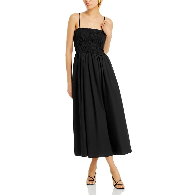 Womens Strappy Mid Calf Midi Dress