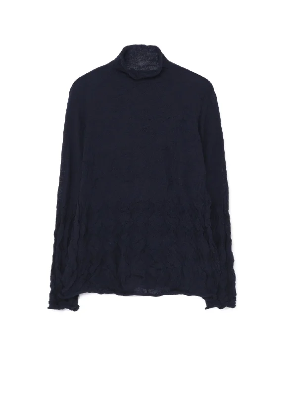 WOOL WRINKLE TURTLENECK