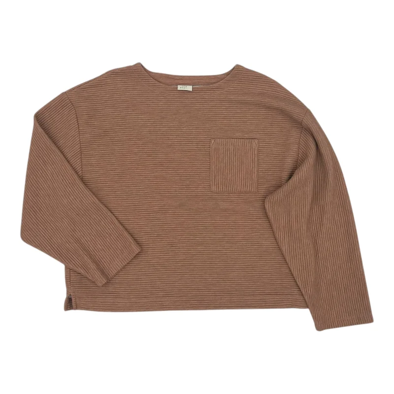 Top Ls By A New Day In Tan, Size:S