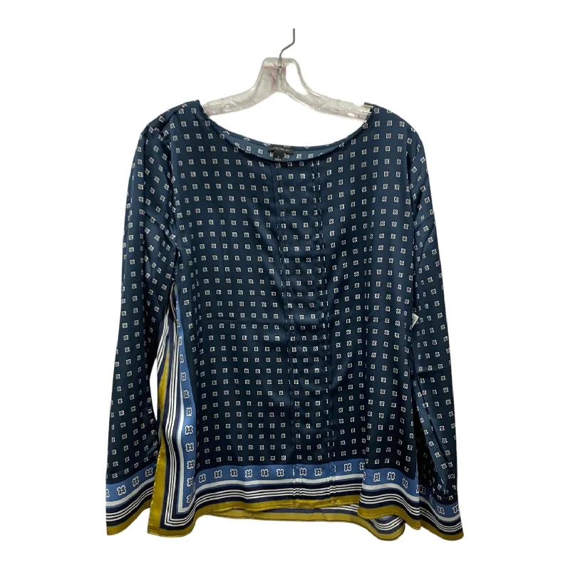 Top Ls By Ann Taylor In Blue & Green, Size:L