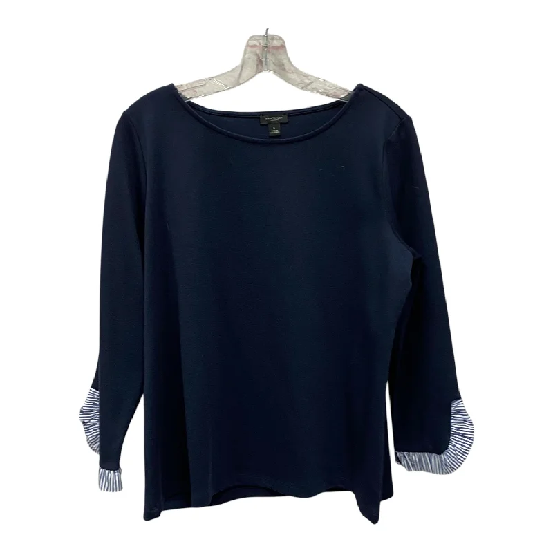 Top Ls By Ann Taylor In Blue, Size:L