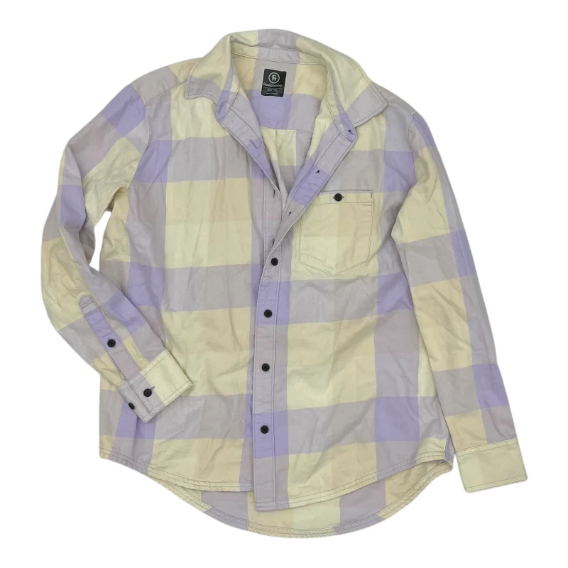 Top Ls By Backcountry In Purple & Yellow, Size:S